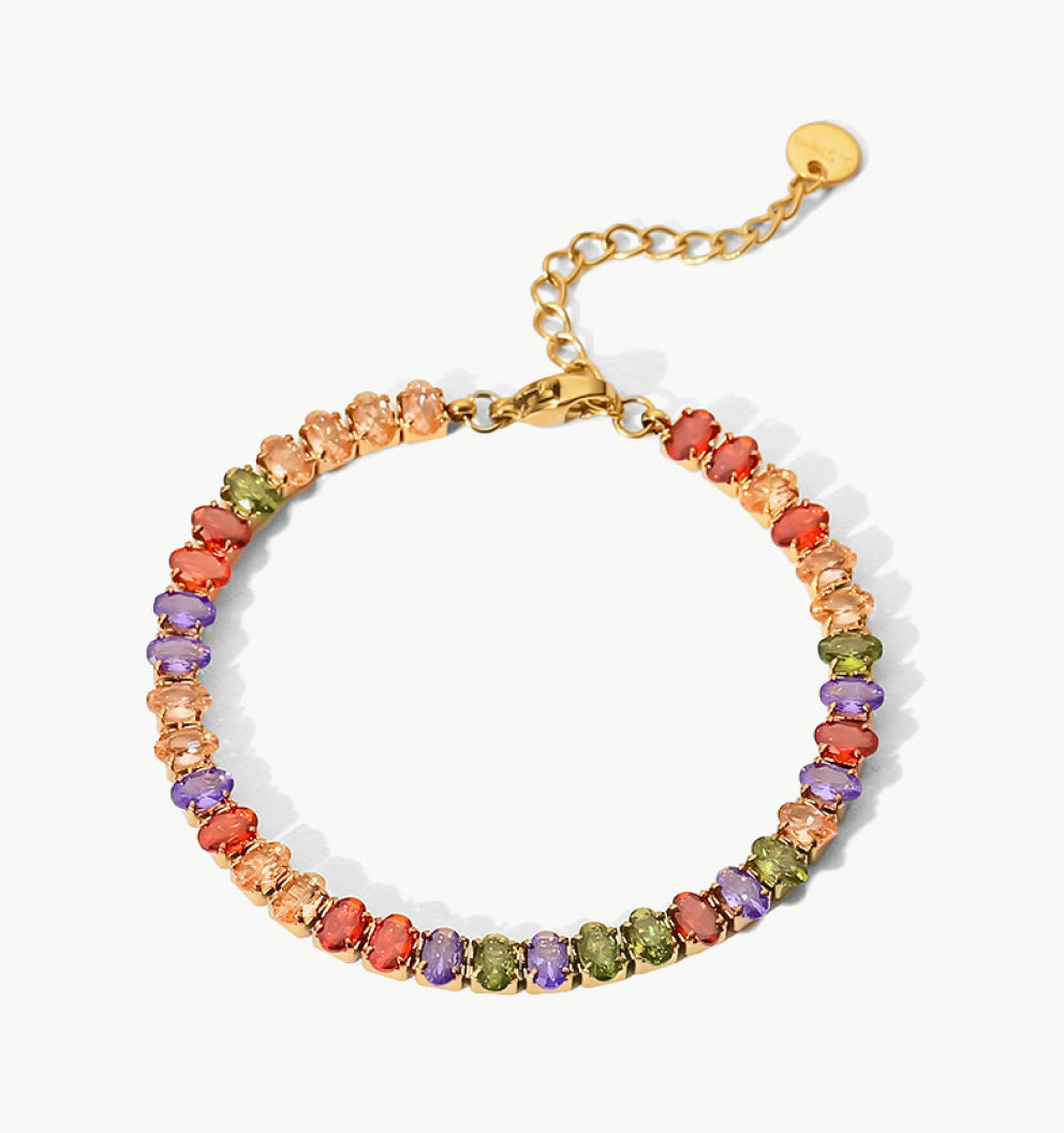 18K Gold Plated Multicolored Fashion Bracelet