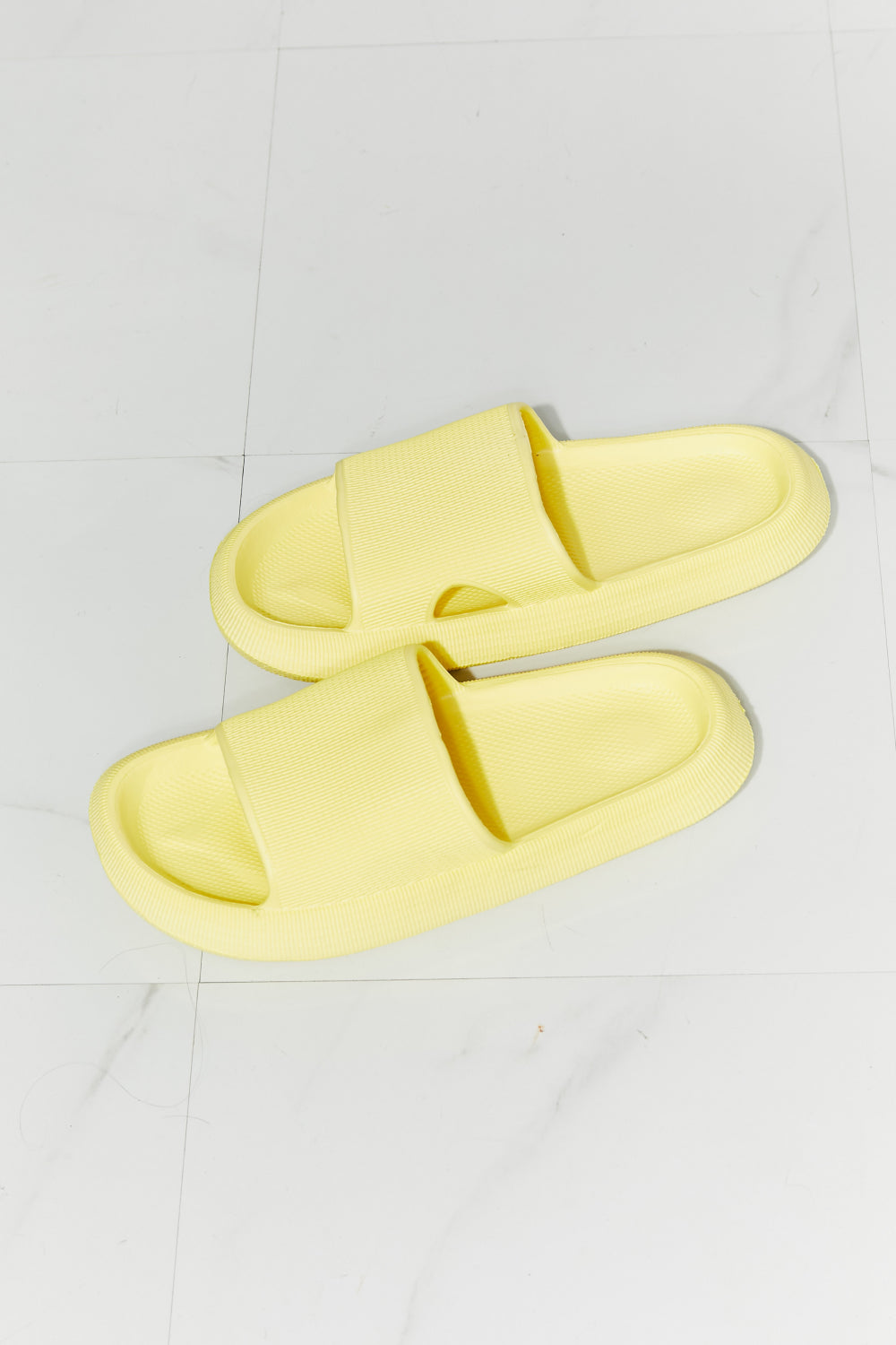 Yellow Open Toe Summer Rubber Sandal