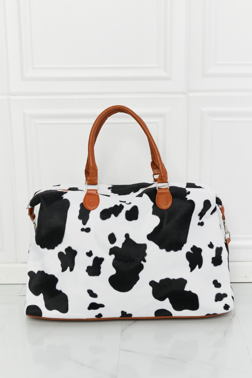 Animal Print Plush Weekend Bag Carry All Bag