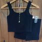 Seamless Crop Tank & Short Set, Loungewear, Workout Gym Outfit