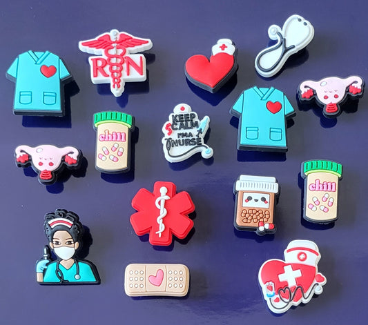 Medical Health Care RN Nurse Doctor Jibbitz Shoe Charms