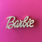 Barbie Bling Shoe Charms Metal Faux Gold Rhinestones Crystals