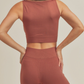 Seamless Crop Top & Biker Short Set