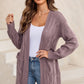 Casual Chic Long Cable-Knit Cardigan