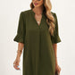 Puff Sleeve Shift Dress