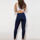 Shascullfites Zip Detail High Waist Leggings