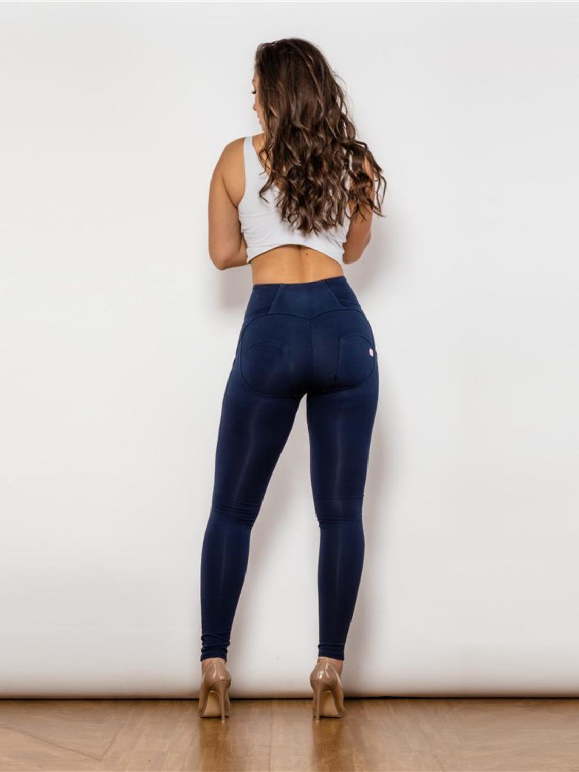 Shascullfites Zip Detail High Waist Leggings