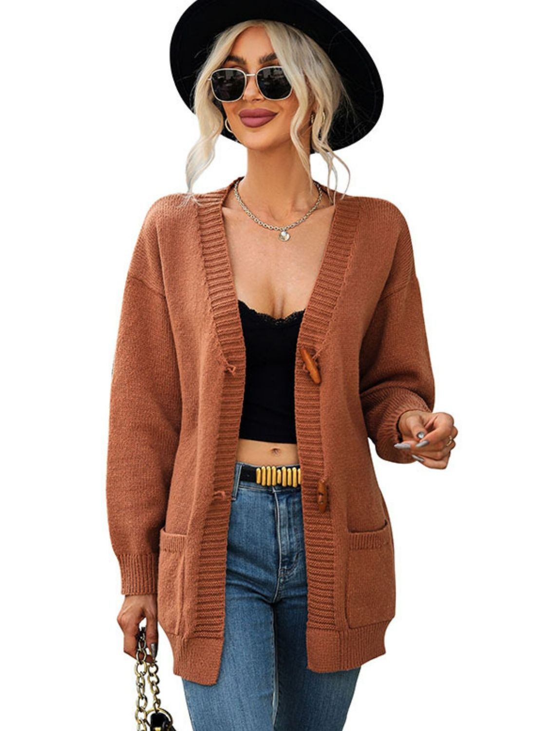 Toggle Closure Cardigan