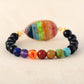 Geometrical Colored Beaded Stone Bracelet