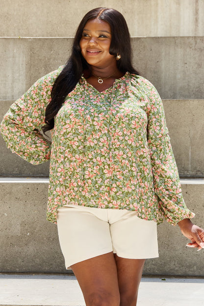 She's Blossoming Floral Blouse