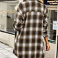 Plaid Long Sleeve Dress or Plaid Long Sleeve Shirt Shacket