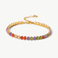 18K Gold Plated Multicolored Fashion Bracelet