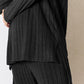 2-Piece Ribbed Round Neck High-Low Slit Top and Pants Set