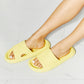 Yellow Open Toe Summer Rubber Sandal