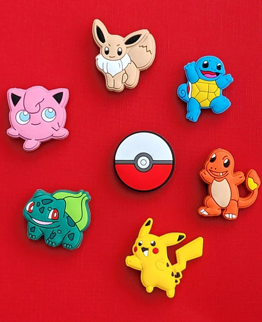 Pokemon Shoe Charms Jibbitz for Crocs or Bracelets Gift Ideas