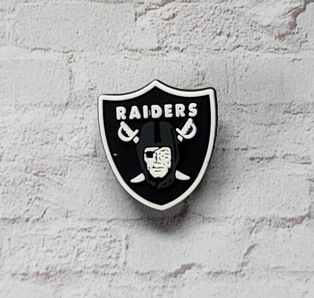 Football and Raiders Charms for Croc Shoes & Bracelet Jibbitz