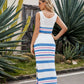 Cropped Tank and Split Skirt Set