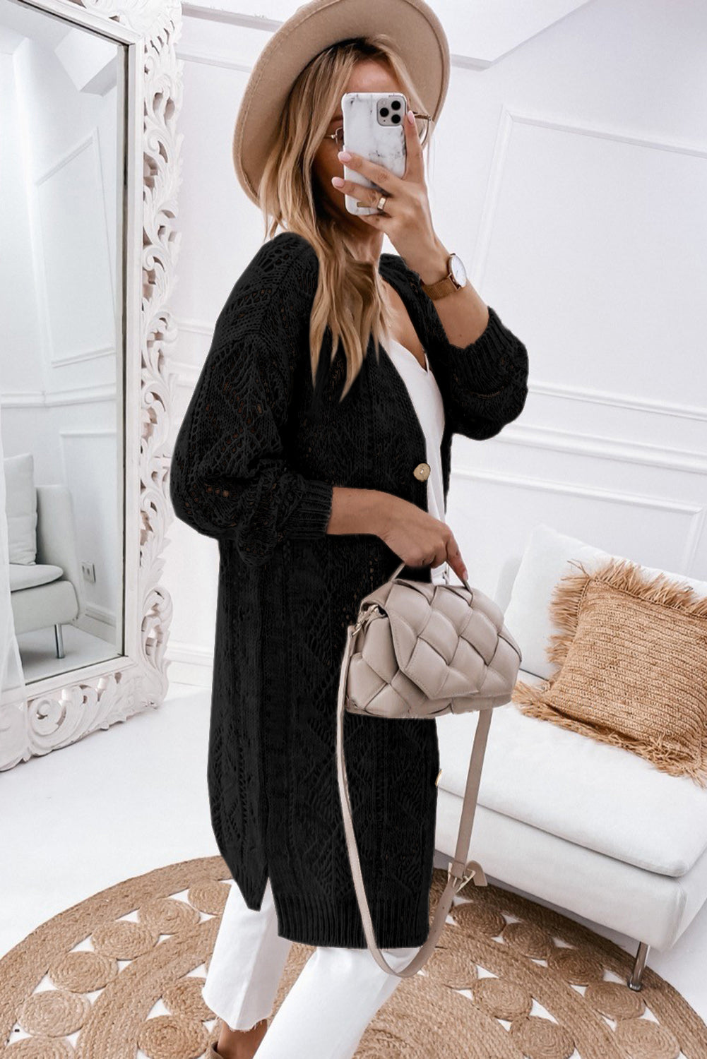 Women's Trendy V-Neck Long Sleeve Cardigan