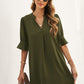 Puff Sleeve Shift Dress