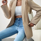Lapel Collar Long Sleeve Blazer
