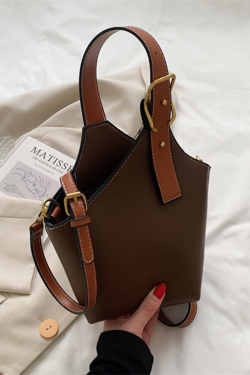 Fashion Leather Bucket Bag