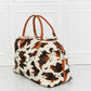 Animal Print Plush Weekend Bag Carry All Bag