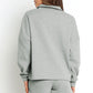 Women's Cozy Zip-Up Fleece Top and Slit Shorts Set