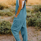 Bohemian V-Neck Sleeveless Jumpsuit with Pocket