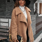 Women's Zip-Up Collared Teddy Shacket