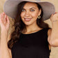 Straw Braided Rope Strap Fedora Hat