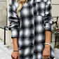 Plaid Long Sleeve Dress or Plaid Long Sleeve Shirt Shacket