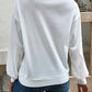 Casual V-Neck Dropped Shoulder Blouse