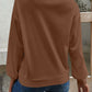 Casual V-Neck Dropped Shoulder Blouse
