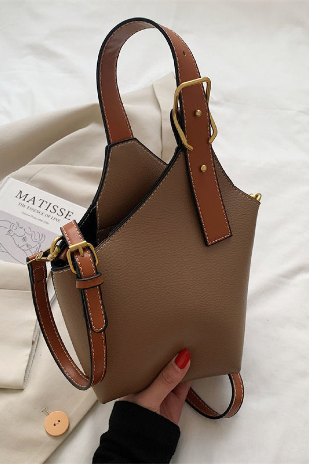 Fashion Leather Bucket Bag