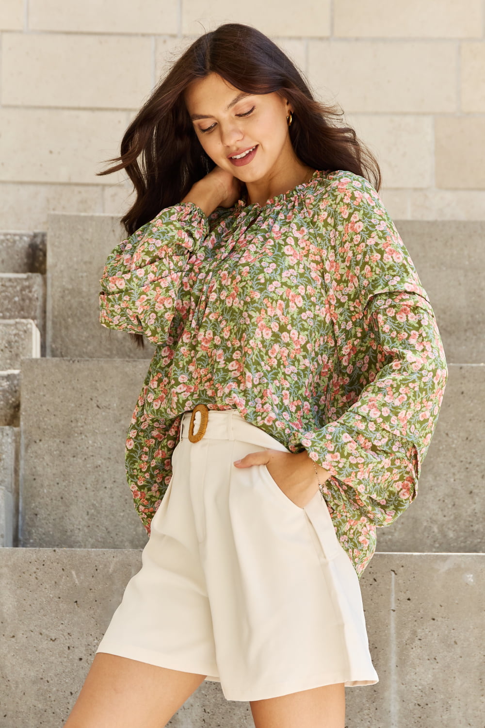 She's Blossoming Floral Blouse