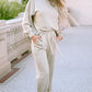 Women's Fleece Top and Pants Lounge Set