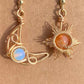 Beaded Moon Sun Earrings, Gift Ideas