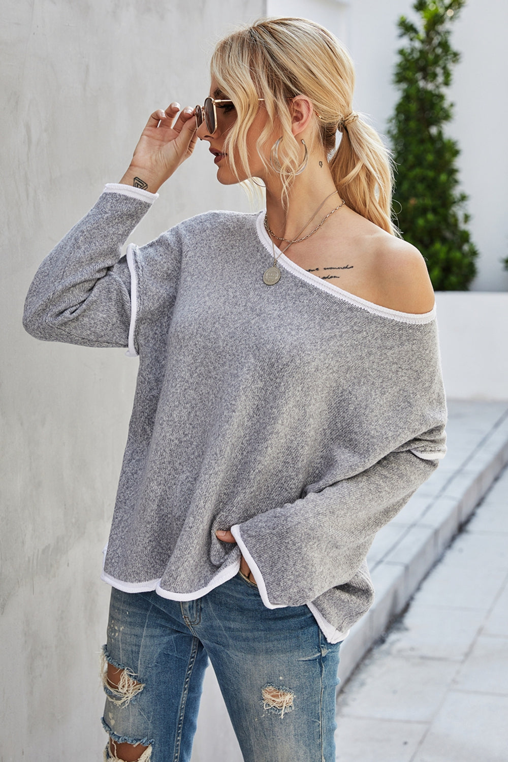 Women's Oversized Casual Pullover Sweater