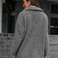 Women's Zip-Up Collared Teddy Shacket
