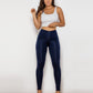 Shascullfites Zip Detail High Waist Leggings