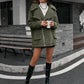 Women's Zip-Up Collared Teddy Shacket
