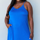 Cami Side Slit Maxi Dress in Royal Blue