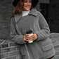 Women's Zip-Up Collared Teddy Shacket