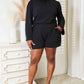 Black Open Back Romper with Pockets