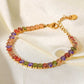 18K Gold Plated Multicolored Fashion Bracelet