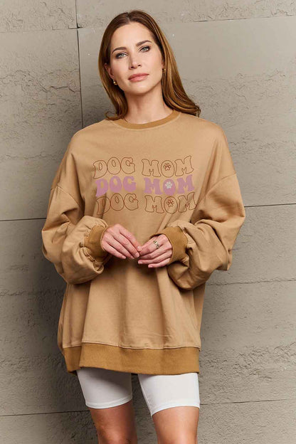 Dog Lover Graphic Dog Mom Sweatshirt