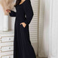 Black Casual Chic Jumpsuit with Pockets