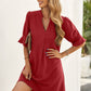Puff Sleeve Shift Dress