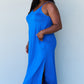 Cami Side Slit Maxi Dress in Royal Blue