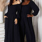 Black Casual Chic Jumpsuit with Pockets